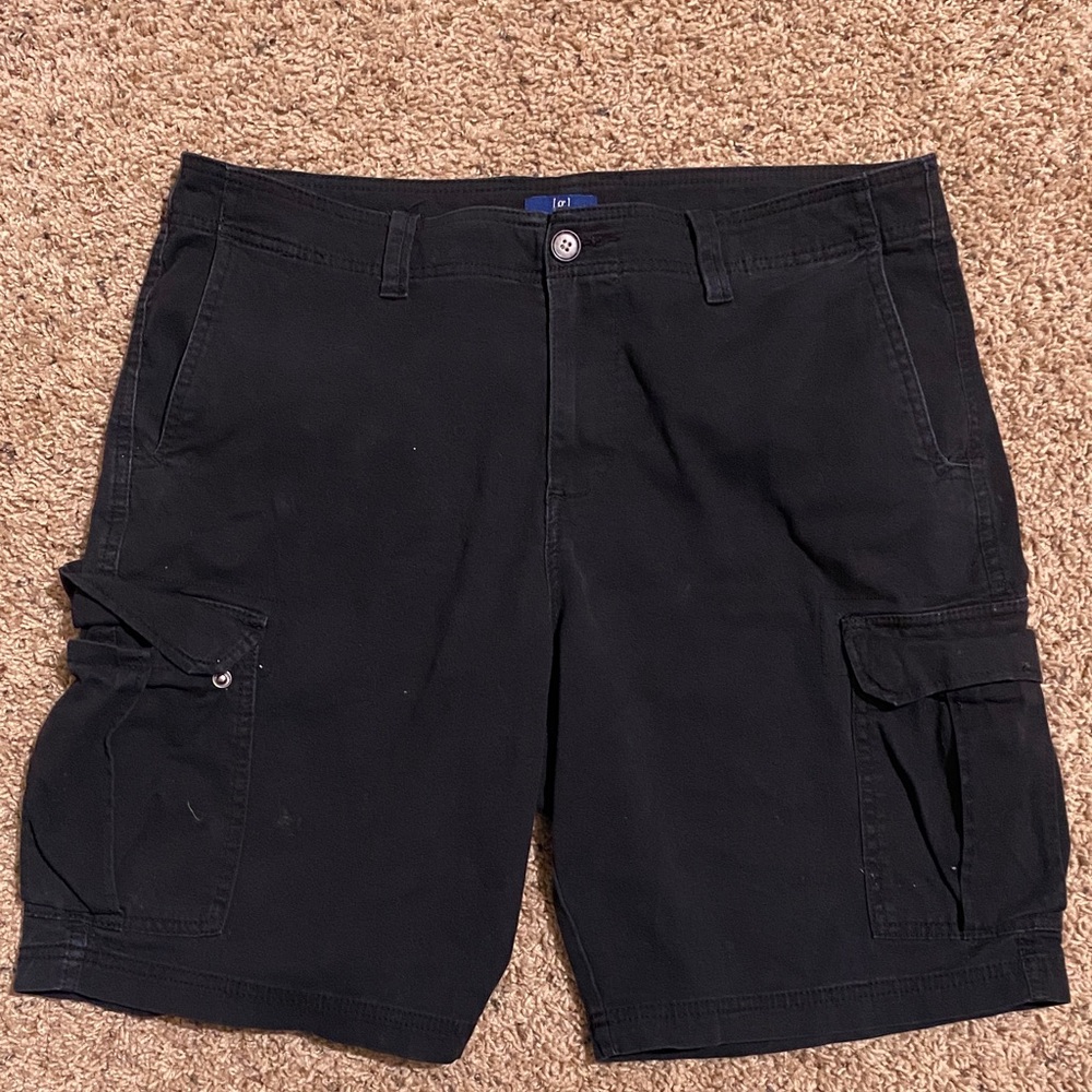 George Men's Black Cargo Shorts